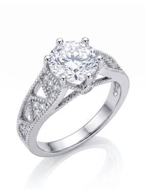 Classic Vintage Style Silver ring, 925 Sterling Silver Charmed Aroma Art Deco